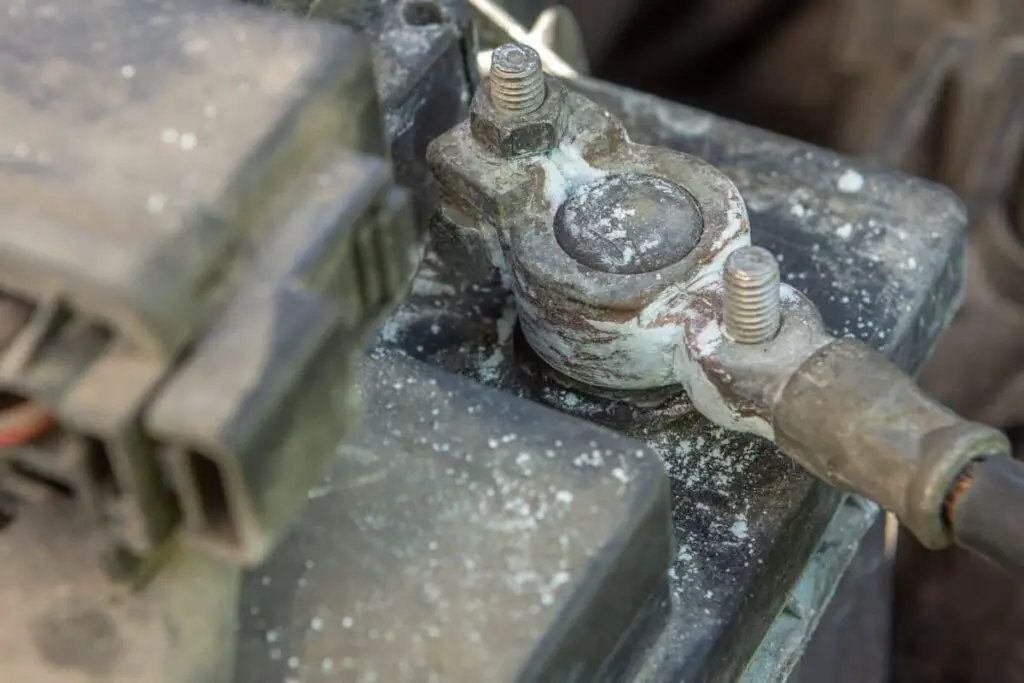 corroded car battery terminals 